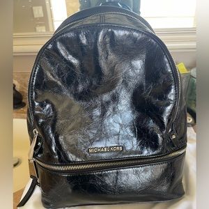 Michael Kors leather backpack/purse